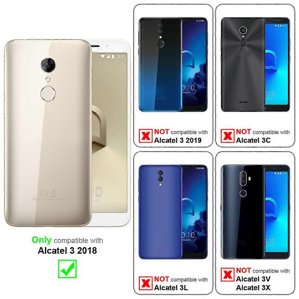 Alcatel 3 2018 Case - Protective Case with Stand Function and Card Slot