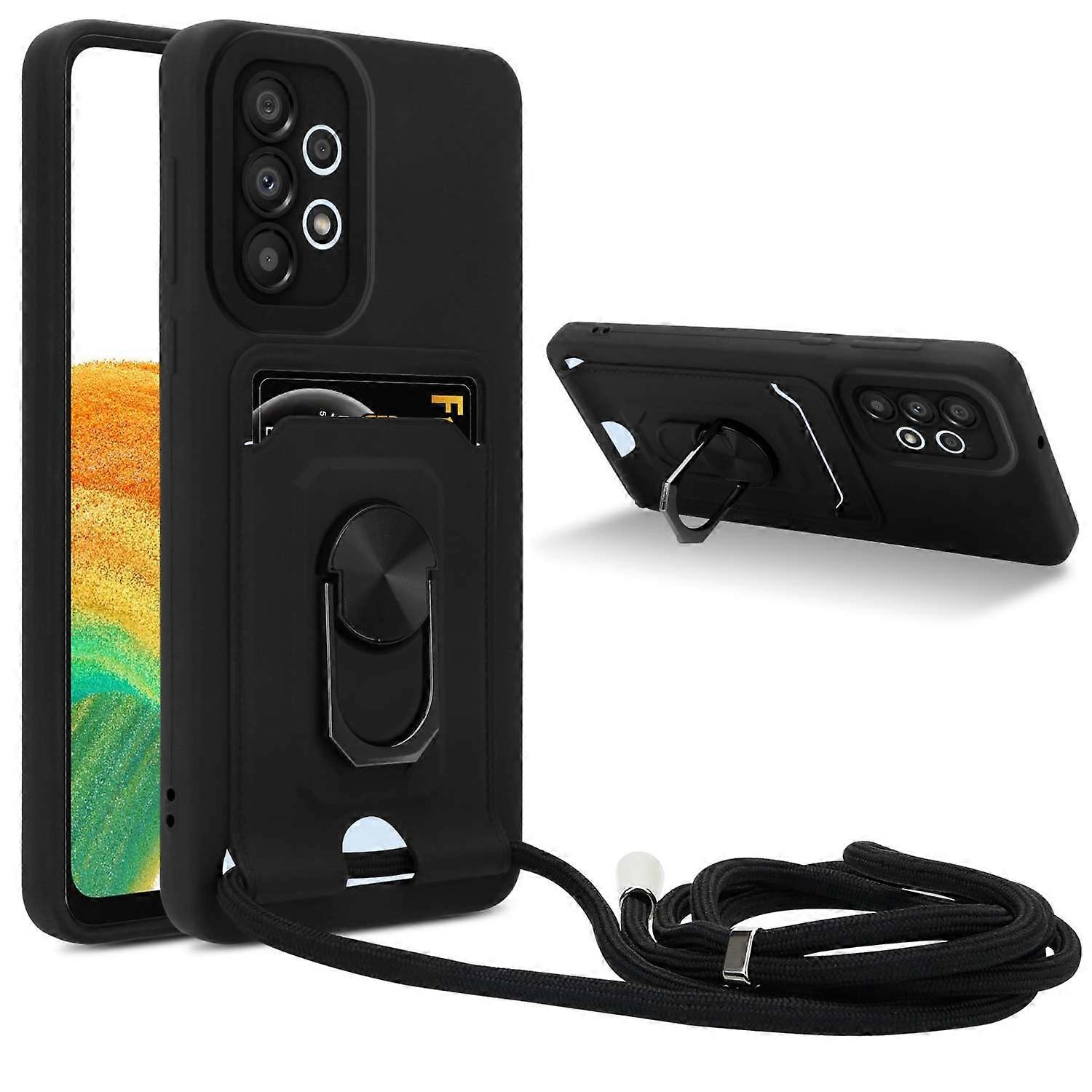 Case Samsung Galaxy A33 5G Protective Case with Chain and Stand Function