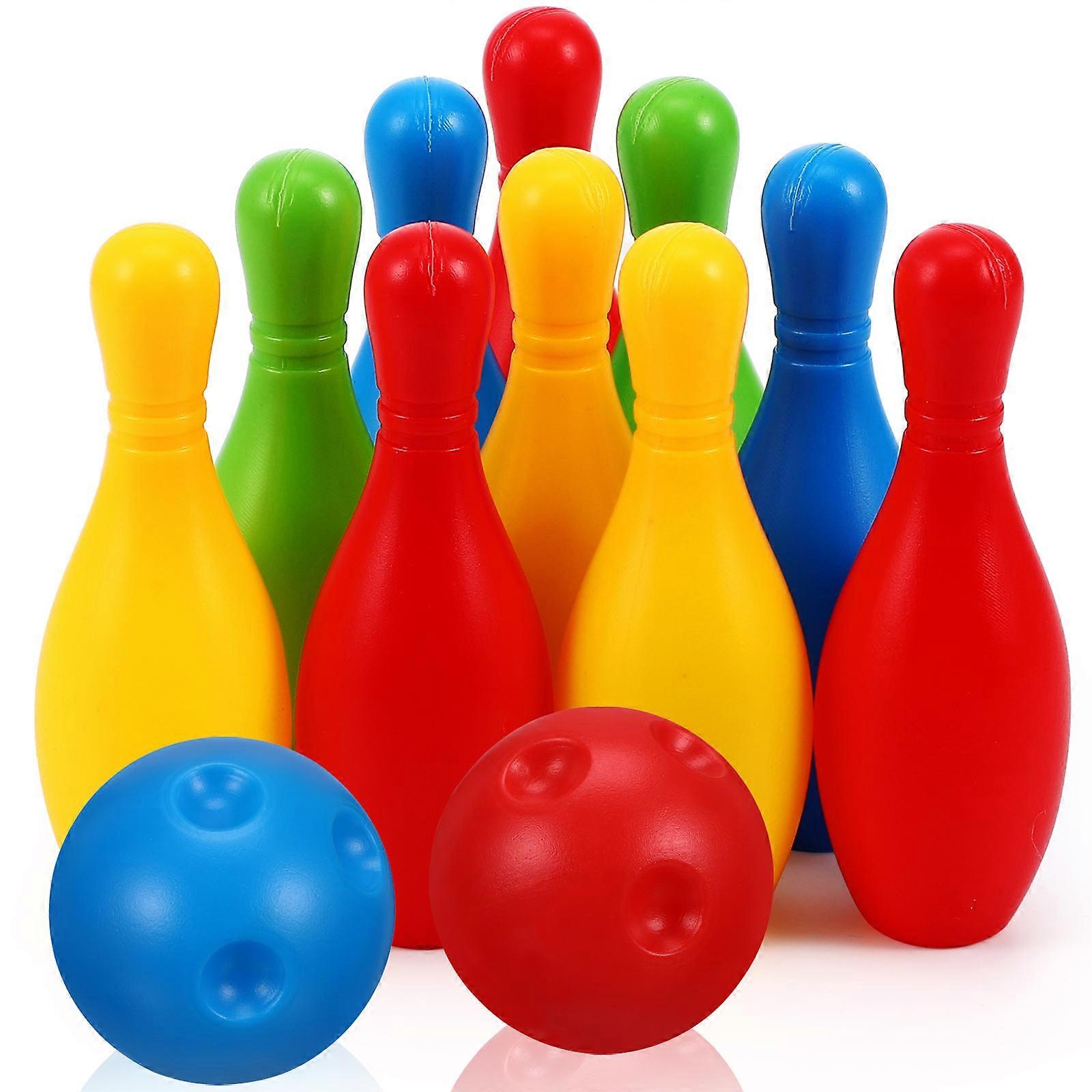 Kids Bowling Set Mini Bowling Game for Playing 6Sets Colorful Design