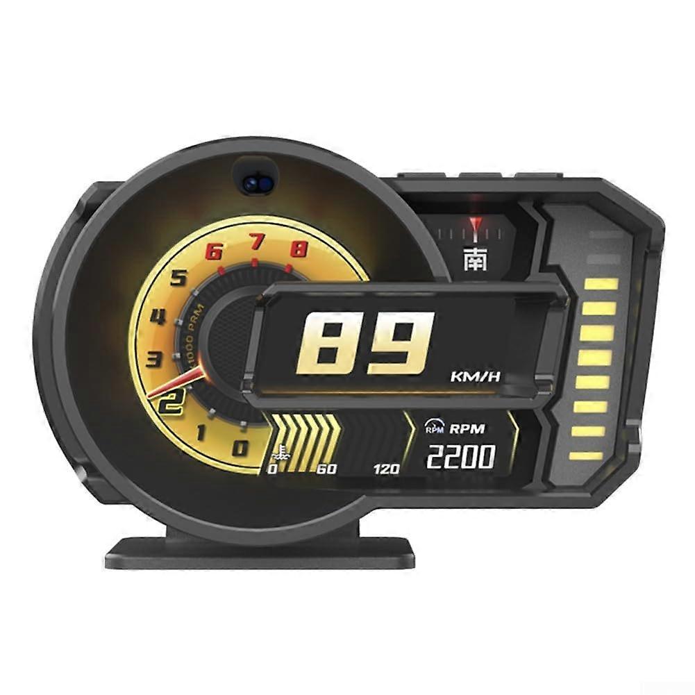 HUD Display for Cars with OBD2 GPS Speedometer, Gesture Control and Easy Windshield Installation