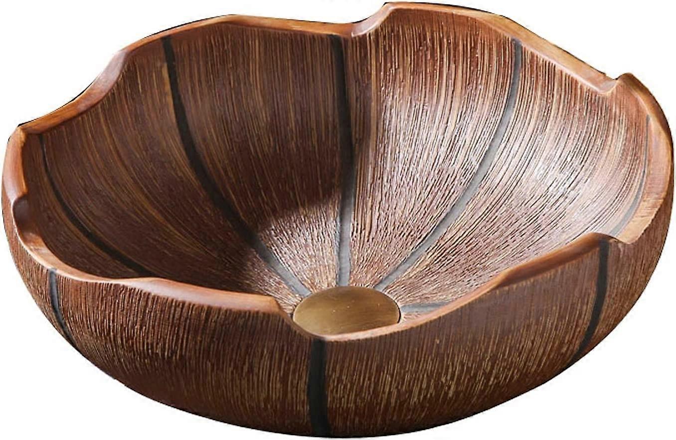 Ceramic Bathroom Sink Modern Above Counter Vessel Basin 16.1'x5.9' Elegant ScratchResistant Design