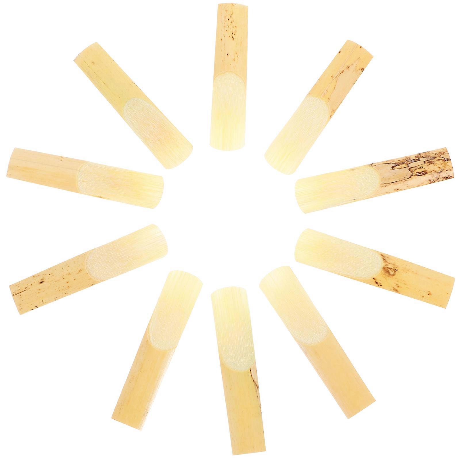 Replacement Sax Reeds Suitable For Practice Music To Carry And Store Rectangular Beige 40Pcs