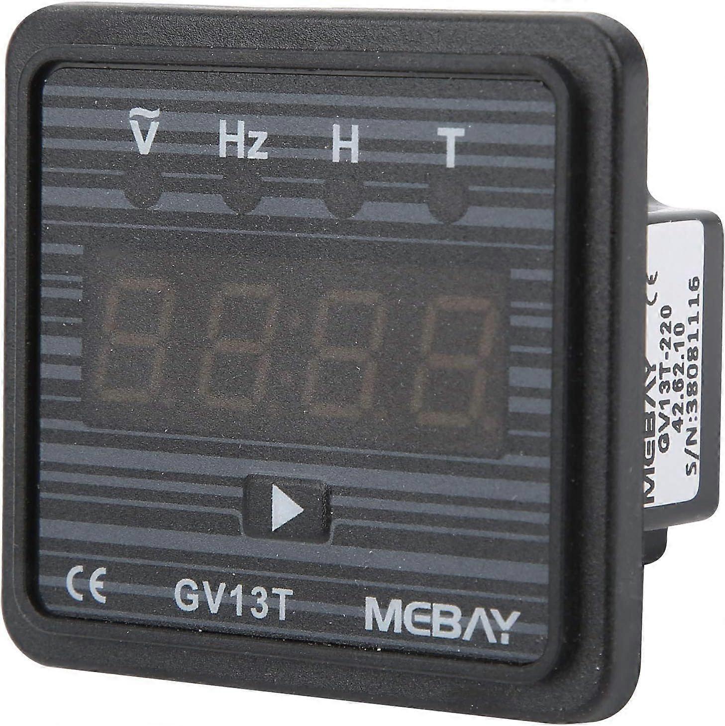 AC 220V/380V Digital Voltmeter, Frequency Meter, AC Panel Mount Voltage Meter, Generator Timer for Industrial Use(AC 220V)
