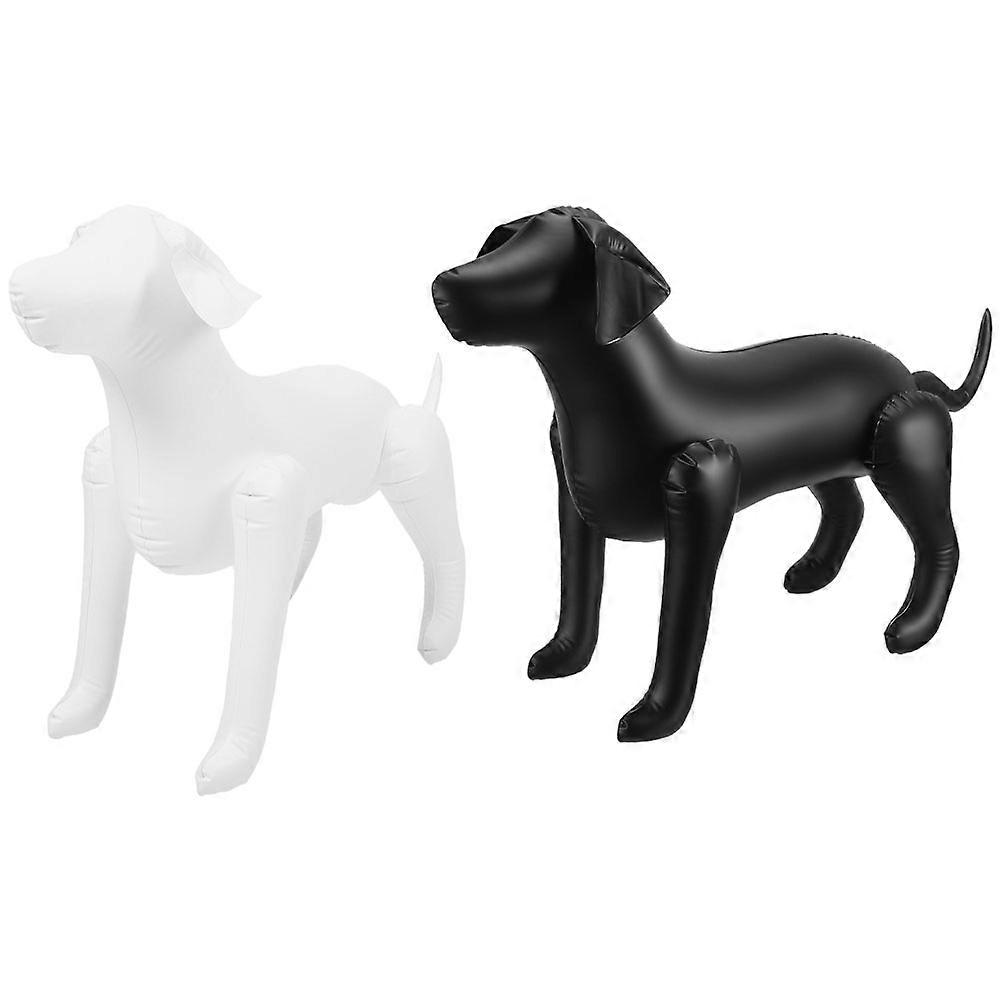 PVC Inflatable Dog Mannequins for Display 8Pcs Standing Model Assorted Color