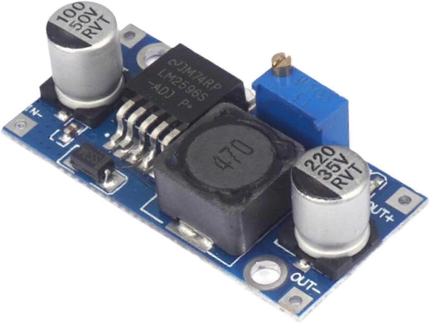 Steing Down Power Suly Module Adjustable Buck Converter Input 3.2V ~ 40V Sturdy DC to DC for Professional Electronics