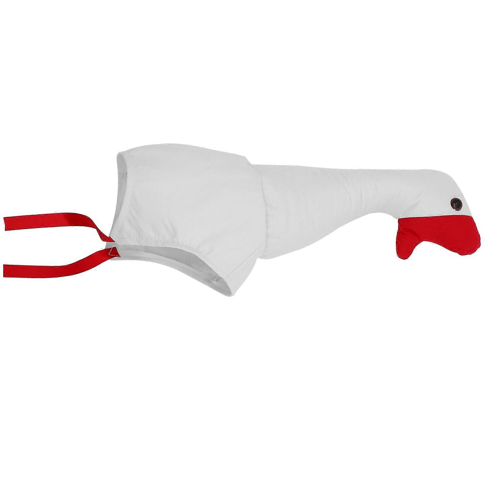 Goose Hat Cosplay Hat for Performance White Plush Party Decoration