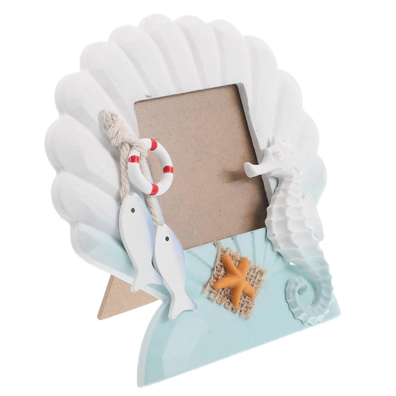 Nautical Picture Frame Shell Shaped Frame for Pictures Holding
