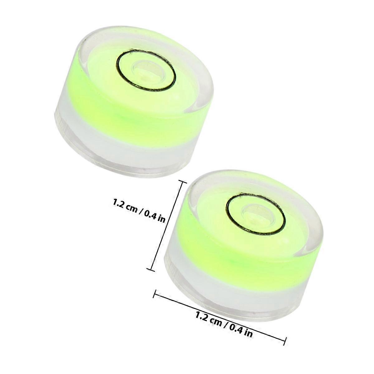 Mini Round Bubble Level For Precision Leveling Green 16Pcs