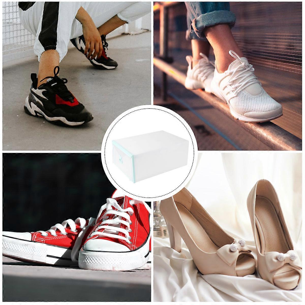 Transparent Shoes Box Plastic Drawer Type for Shoe Storage