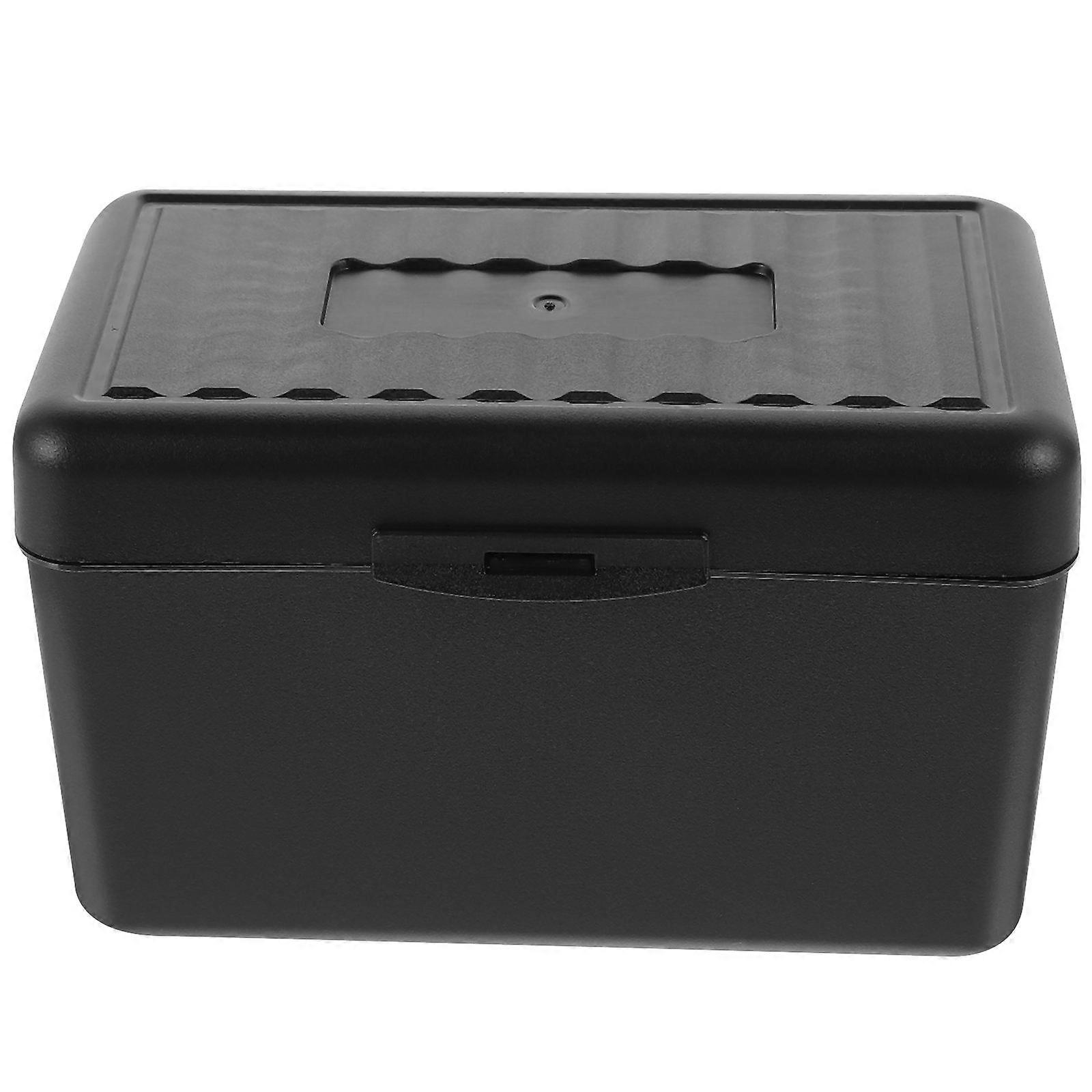 Plastic Cards Organizer Box for Desktop Cards Holder Black Plastic Holder