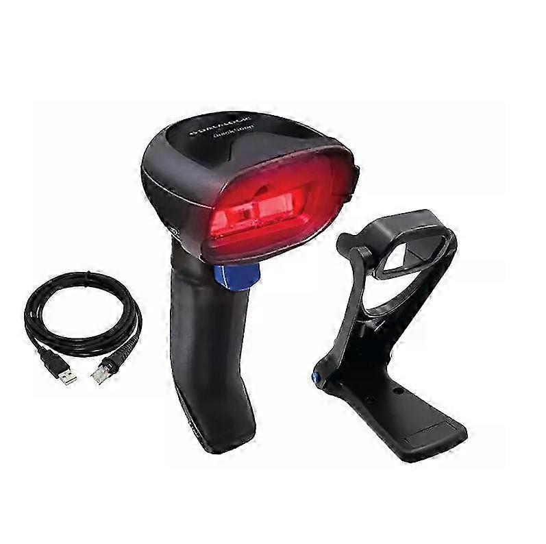 2025 1D USB Barcode Scanner Quickscan QD2220-BKK1S Handheld Code Reader with Cable and Stand