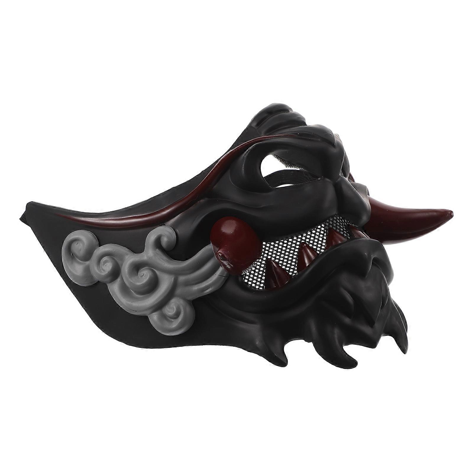 Unique Mask Samurai Face Mask for Performance Creative Party Prop
