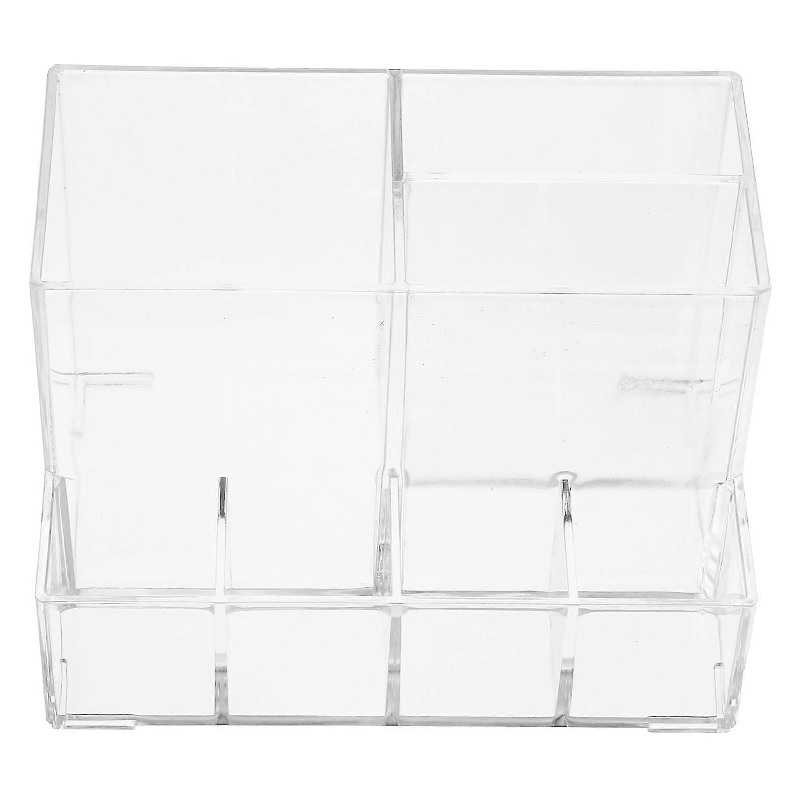 Transparent Acrylic Makeup Brush Organizer with MultiCompartment for Storage Lightweight Strong and Durable 1Pc