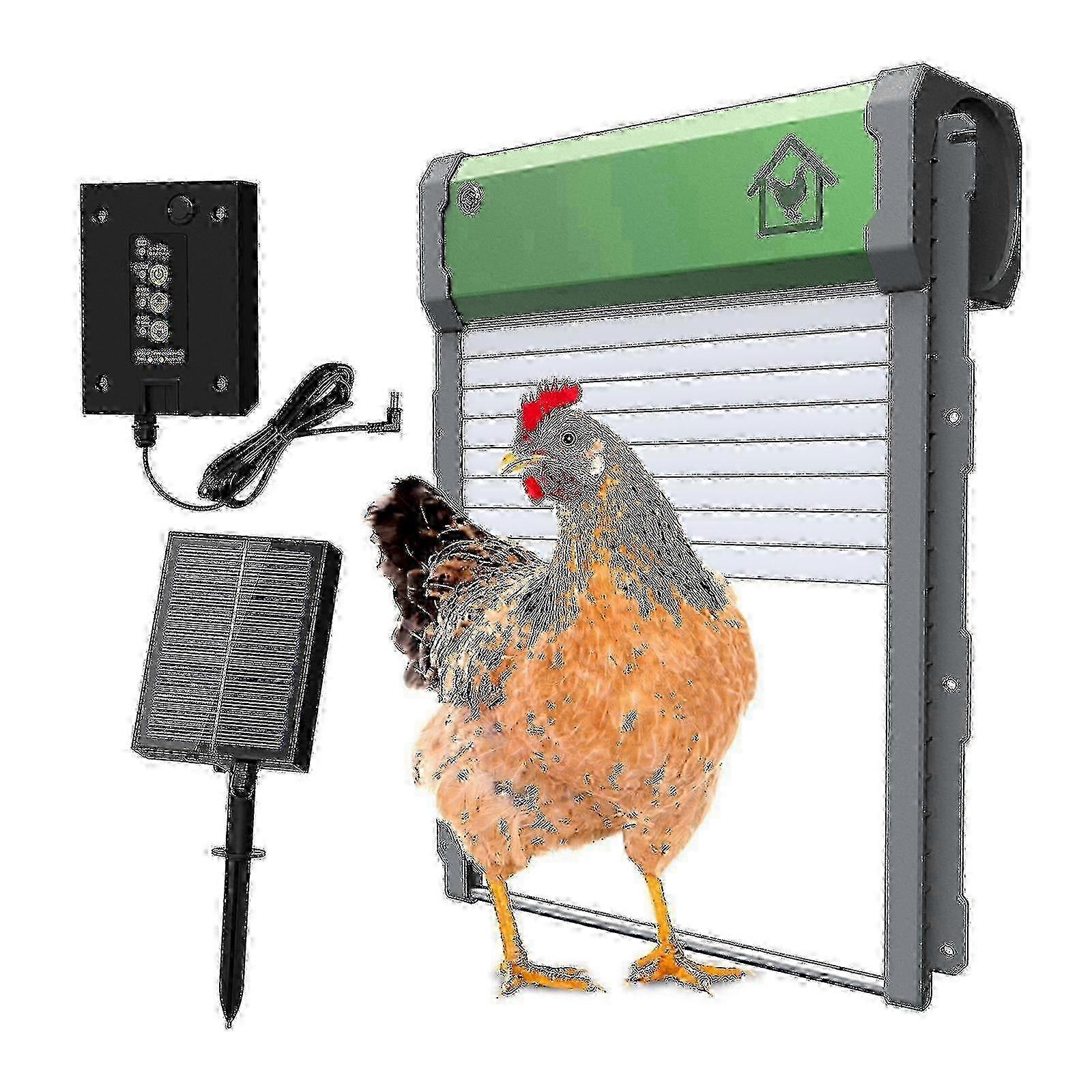 Automatic Chicken Coop Door Solar Powered Chicken Door With Timer / Light Sensor / Remote Control /C5jn