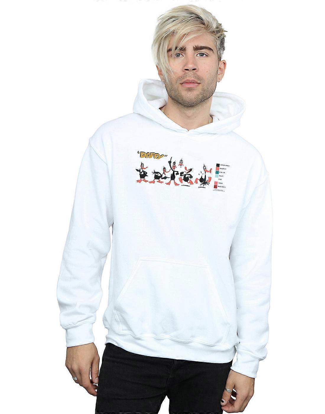 Looney Tunes Men's Daffy Duck Colour Code Hoodie