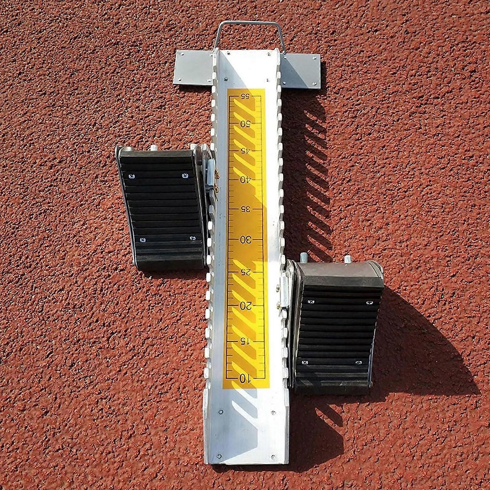 Adjustable Aluminum Track Starting Blocks with 6Angle Footplates for Competition Sprint Training