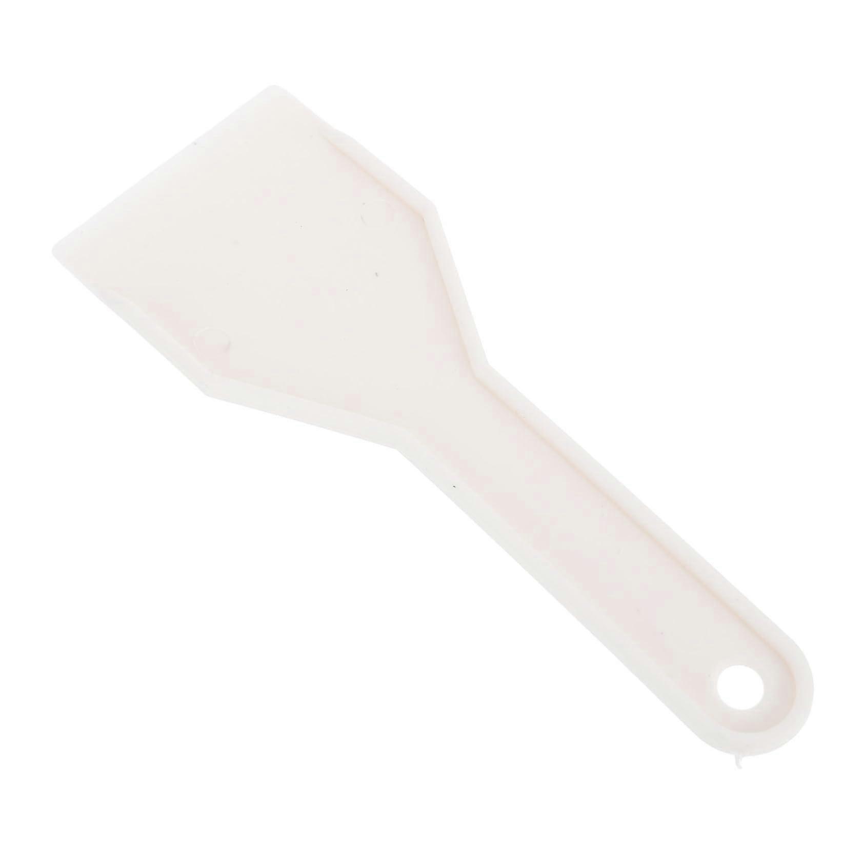 Refrigerator Ice Scraper Plastic Freezer Defrosting Shovel Rounded Edge Safety Scratch White