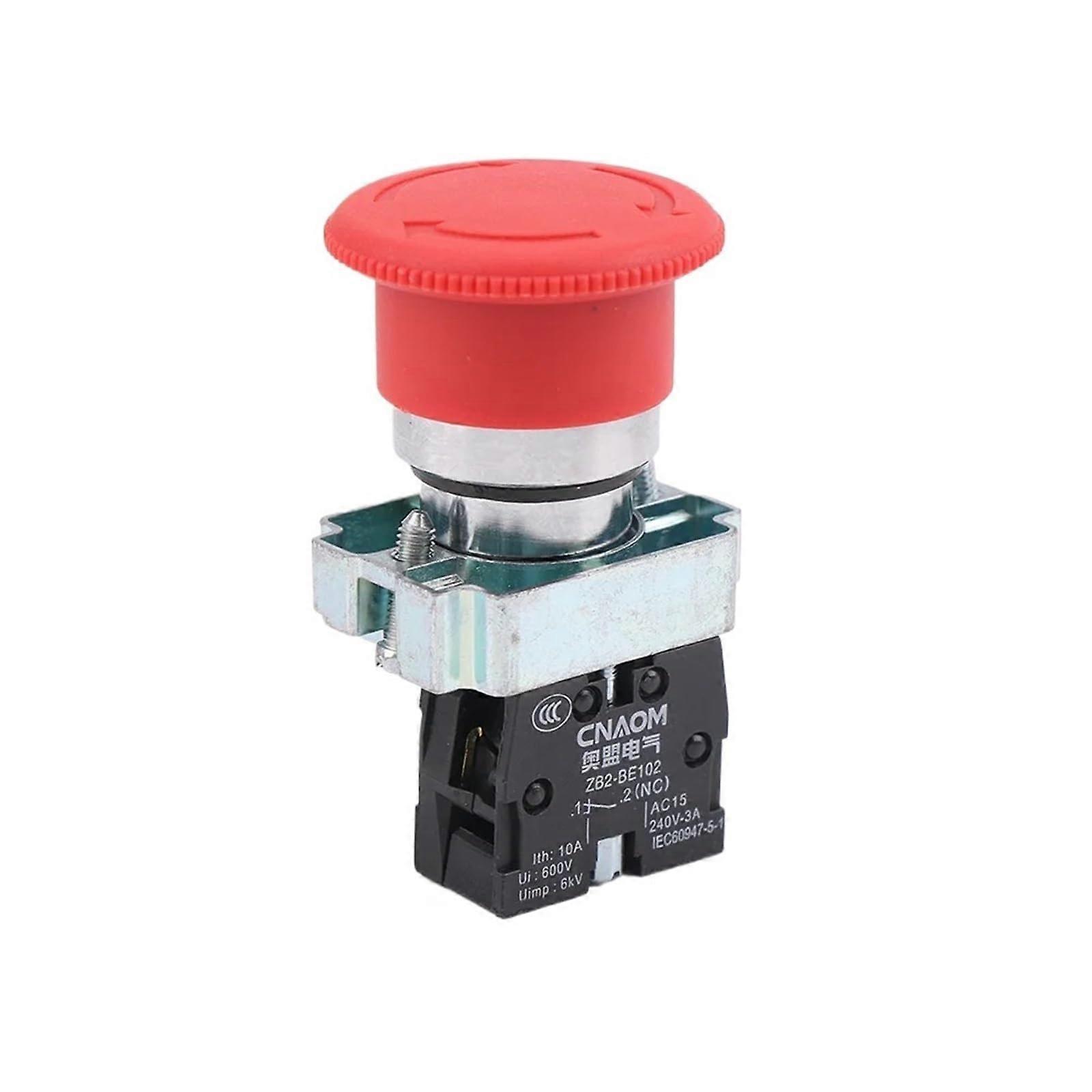 Elevator Emergency Stop Switch NC Contact Red Button for Immediate Shutdown and Easy Control