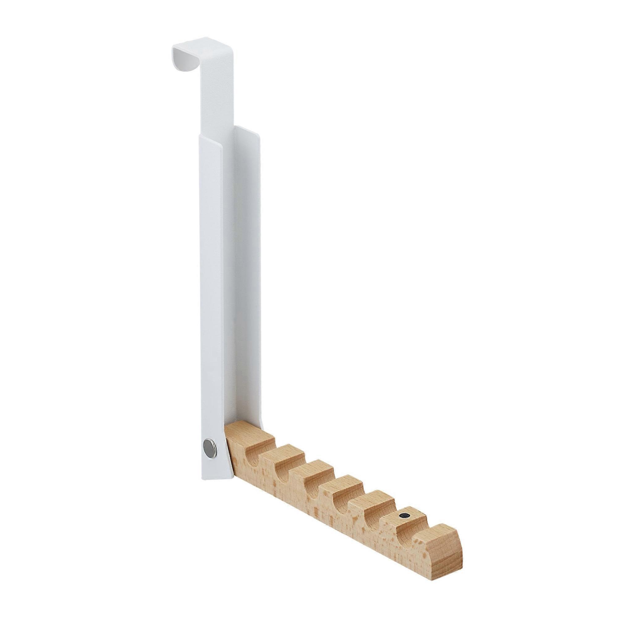 Foldable door hook in white