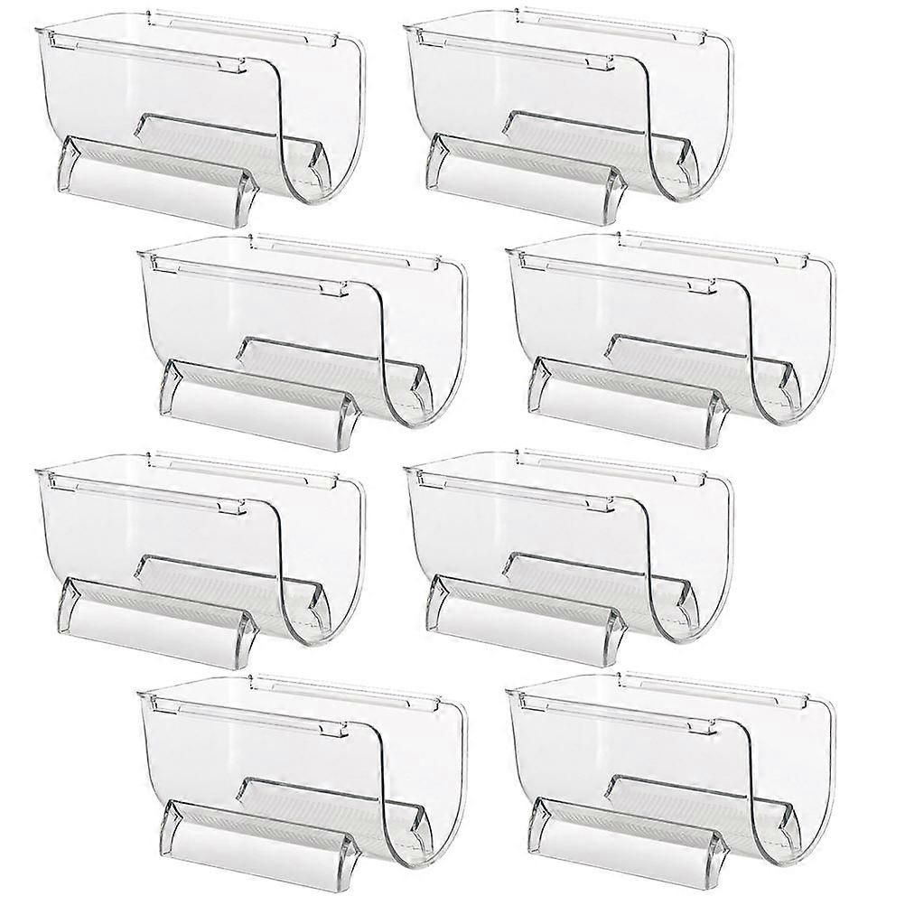 8Pcs Clear Holder Stackable Rack Perfect For Home Decoration Restaurant Bar And Shop