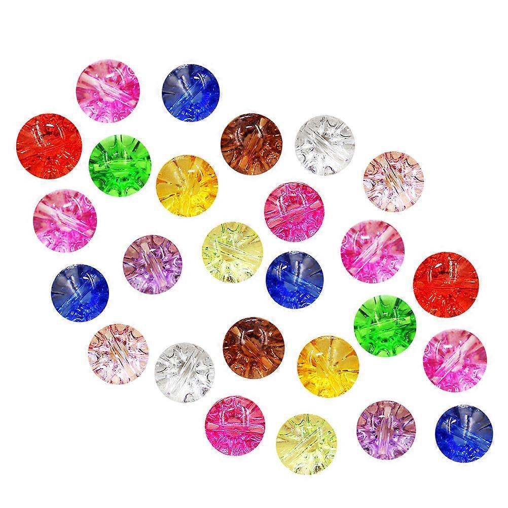 Candy Color Button Clear Crystal Button for Sweater Fastening 50Pcs Pink