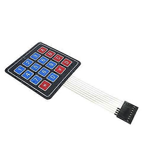 4x4 Matrix Keypad 16 Key Membrane Switch for Arduino with Consistent Tactile Feedback