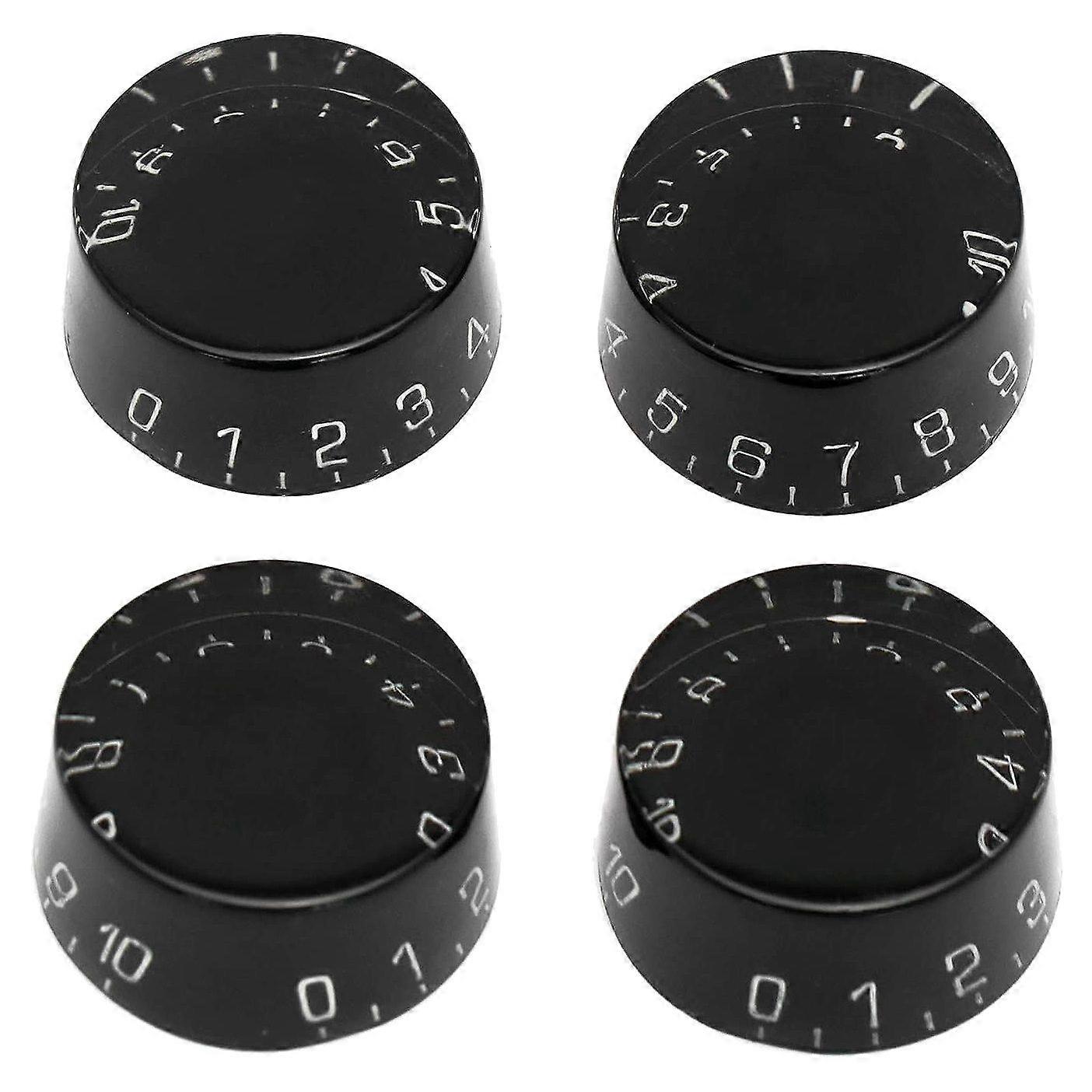 4Pcs Electric Guitar Top Hat Knobs Speed Volume Tone Control Knobs for LP Style Guitar
