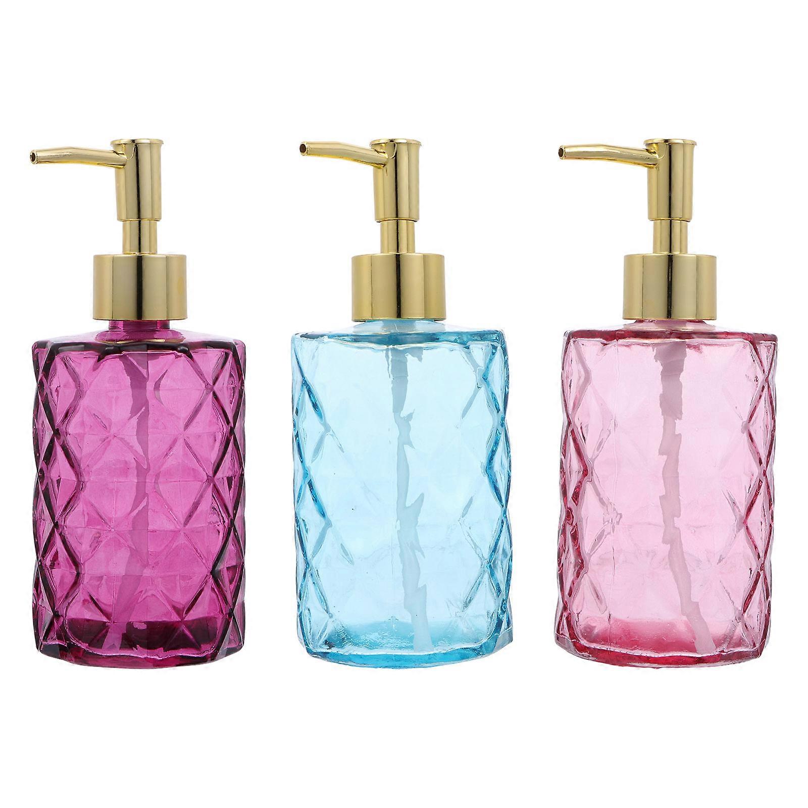 Empty Lotion Bottle Glass Dispenser for Storage 3Pcs Assorted