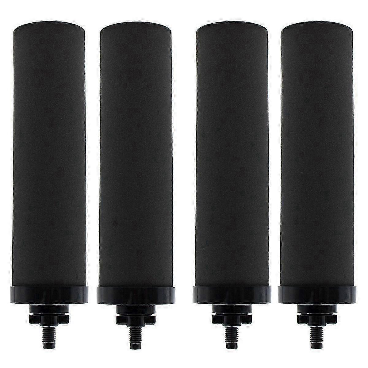 4PCS Water Filter Replacement for BERKEY Black Activated Carbon BB9-2 Filters for Gravity-Fed Water 26-27s