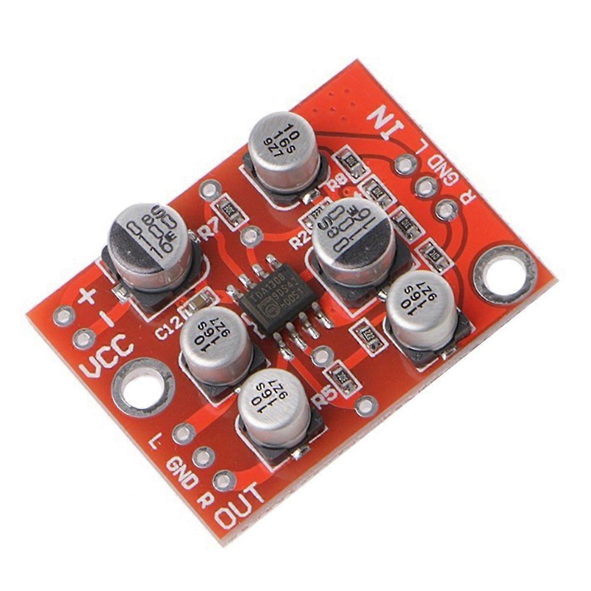 5PCS DC 5V-15V AD828 Stereo Preamp Preamplifier Module AMP Module Microphone Preamp Module