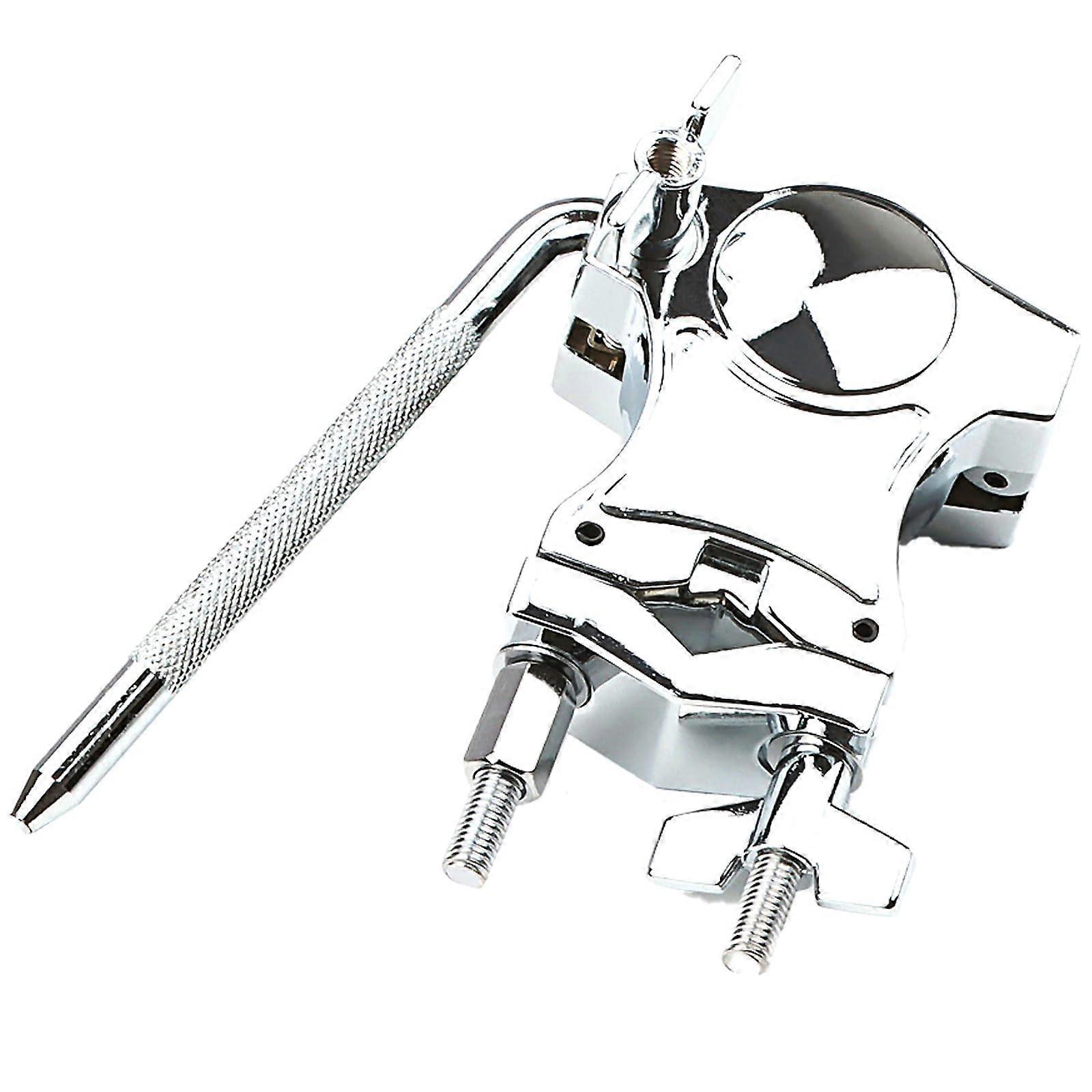 Drum Clamp Cowbell Holder with Adjustable Angle for Drum Stand Mounting Bracket