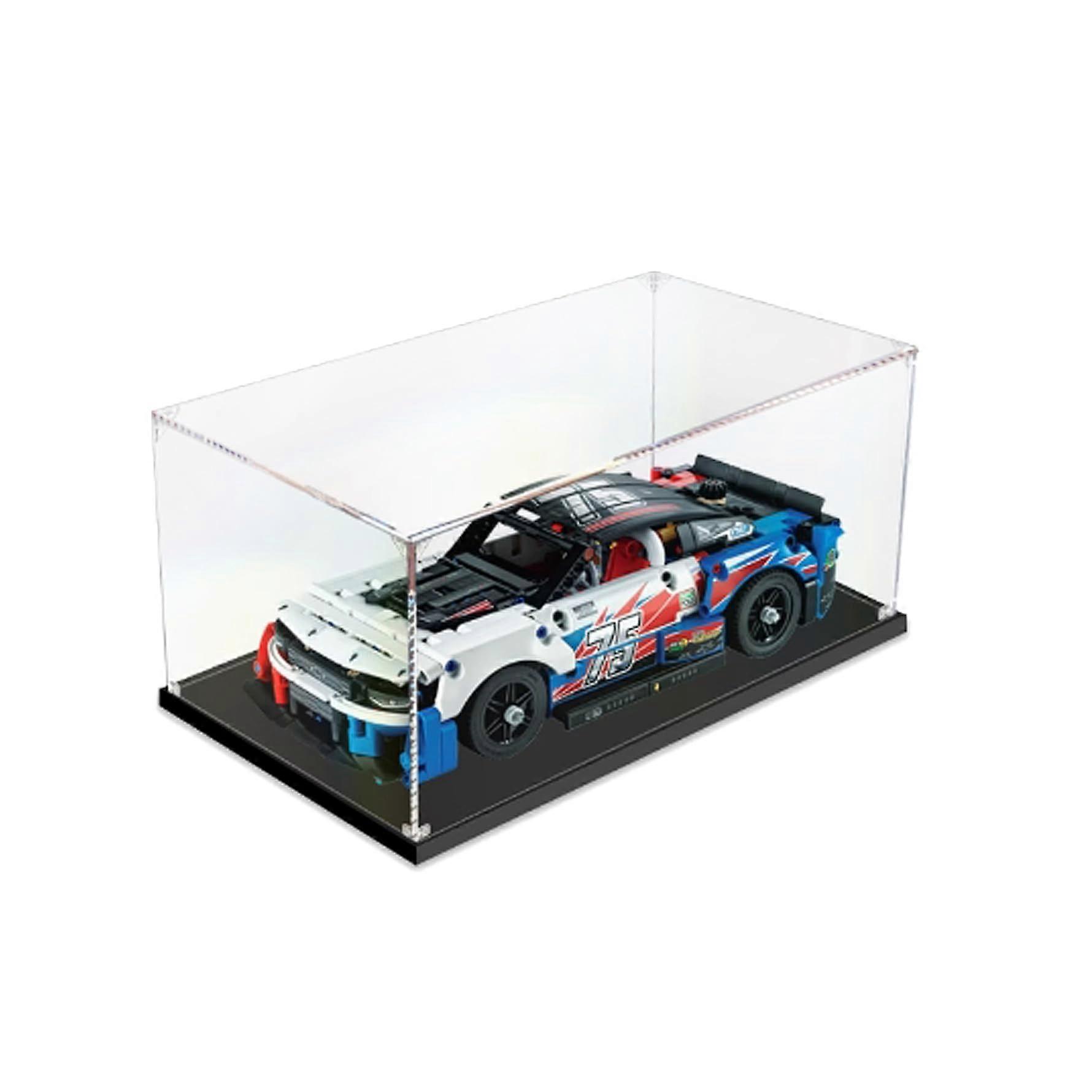 Acrylic Display Case for  42153 Racing Car Model, Clear Dustproof Stackable Design, 2mm Transparent