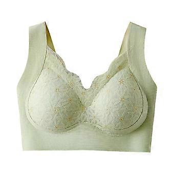 Reggiseni da donna Reggiseno da donna con fibbia frontale e laterale, bordo in pizzo, senza anello in acciaio, senza cuciture, regolazione, yoga, per dormire, grande