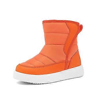 Kinder-Schneestiefel für Jungen und Mädchen, Outdoor-Patchwork, warme, hohe Schneestiefel für Kleinkinder mit elastischem Schaft, stylische Herbst-Winter-Schuhe