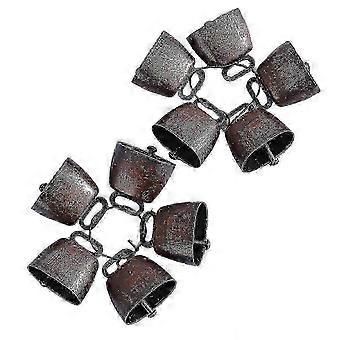 10 cloches en cuivre pour vaches, chevaux et moutons au pâturage, cloches en cuivre bronze pour animaux de la ferme, petites cloches en laiton.