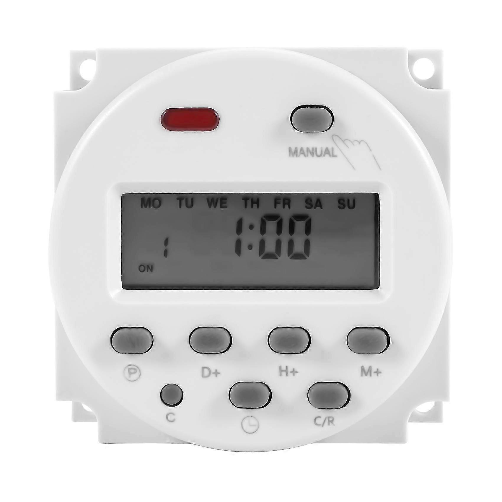 LCD Digital Control Power Programmable Timer DC 12V 16A Time Relay Switch simple