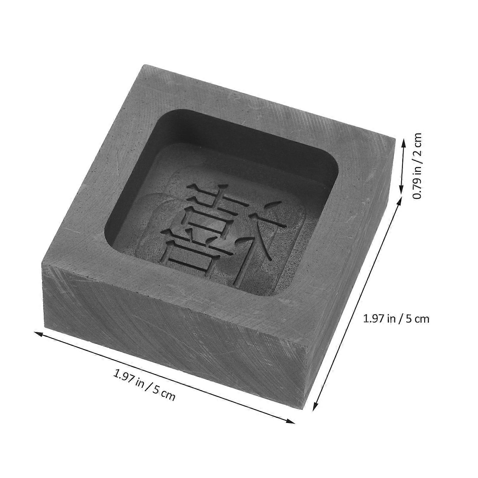 Graphite Ingot Mold for Refining Gold and Silver Metal Casting
