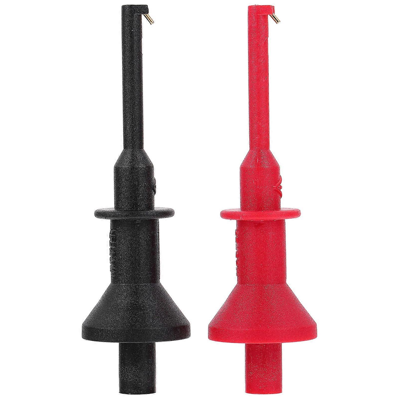 Testing Hook Clip 4Mm Plug-in Test Probe for 2Pcs Multimeter Use
