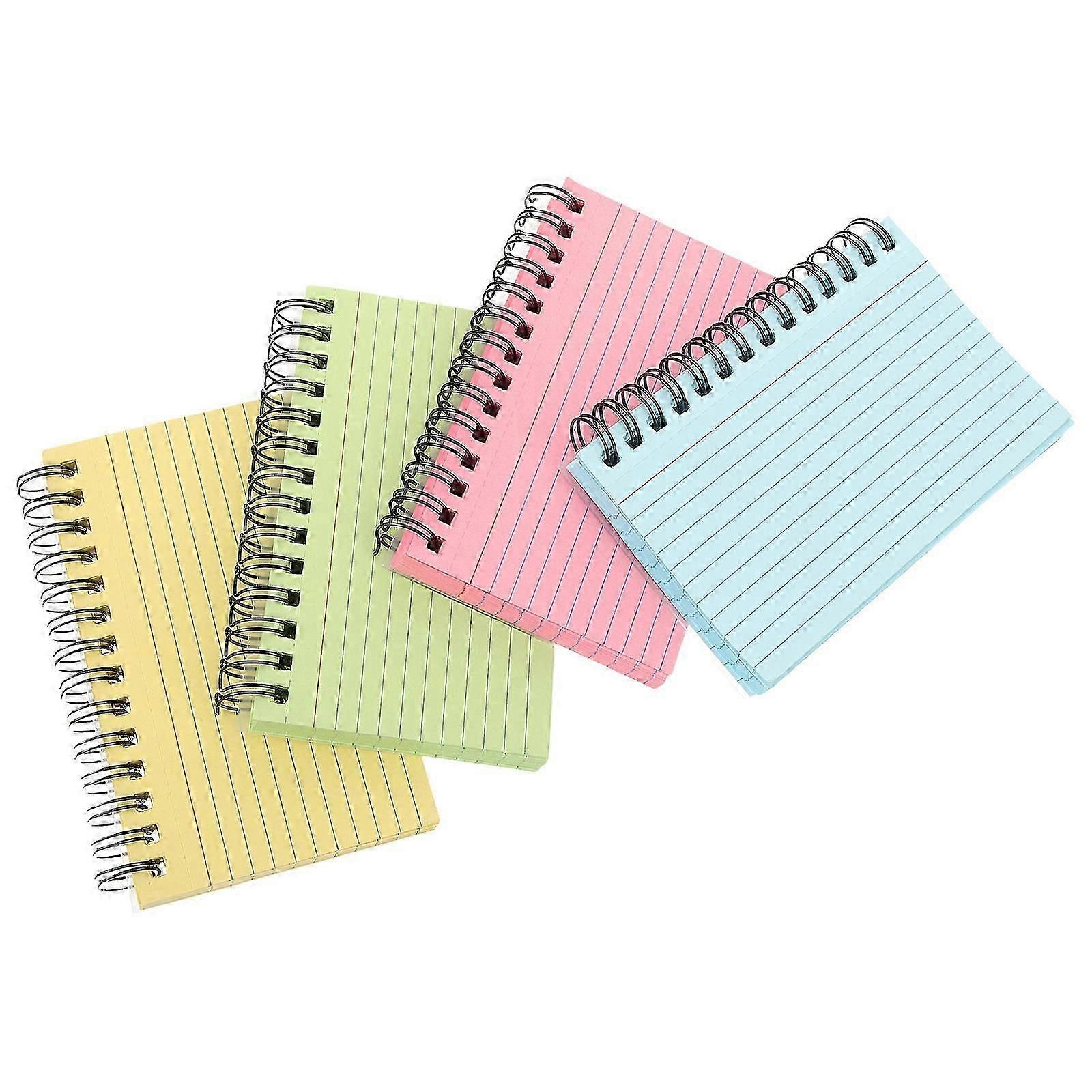 Line Coil Notepad for Writing 4Pcs Office Multi-Function Portable Thickened Note Pads