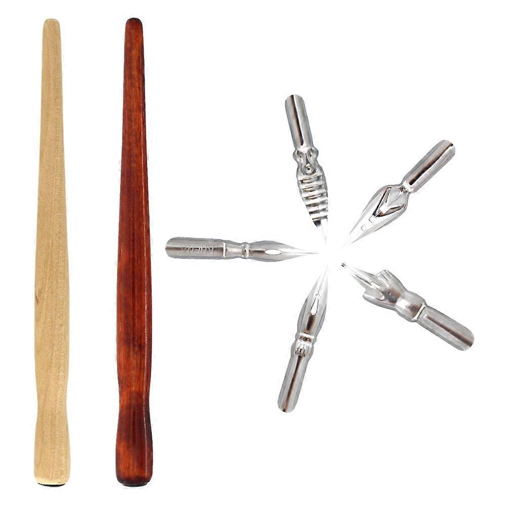 Dip Pen Set with Interchangeable Nibs for Drawing 1Set