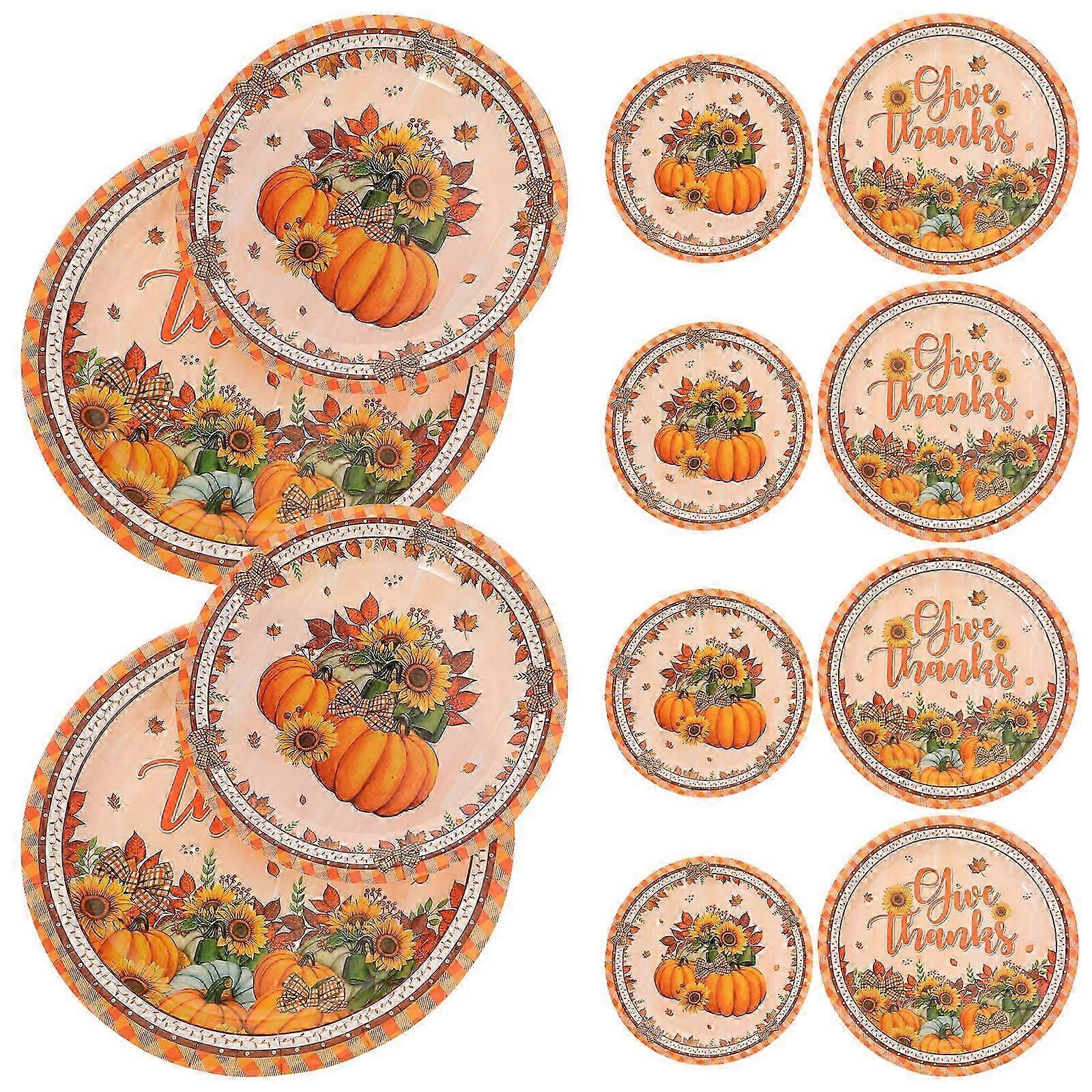 Turkey Pattern Paper for Storage 48Pcs Party