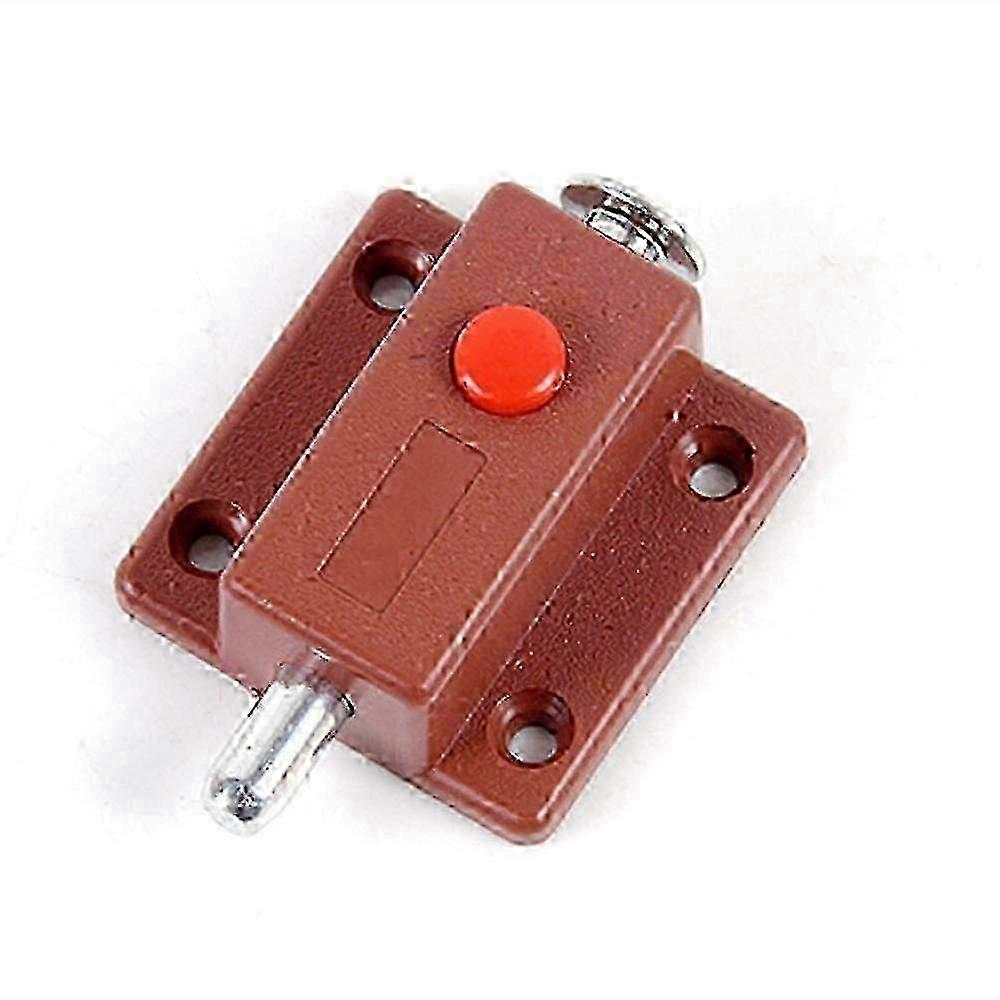 Automatic Spring-Loaded Door Bolt Lock for Cabinets - Convenient Safety & Security Device