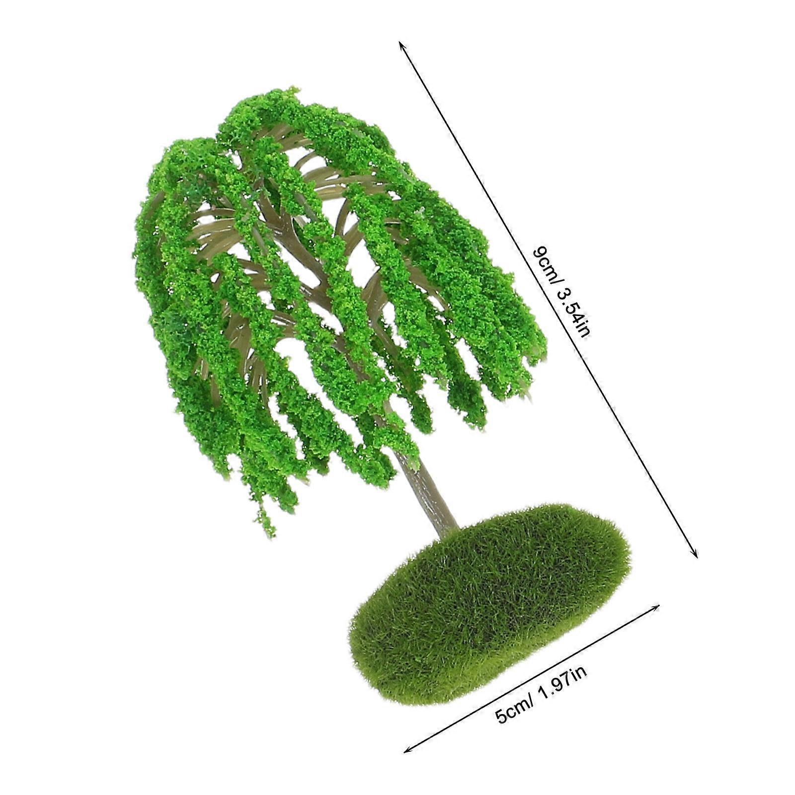 8pcs Realistic Tree Model Microlandscape Layout Model Artificial Miniature Tree Modeling Prop