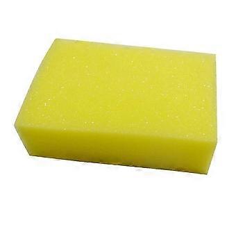 Cepillo de esponja para el cabello Cepillo de barbero para el cuidado del cabello Esponja amarilla