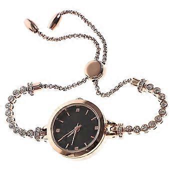 Creative And Fun Quartz Watch Women Casual Watch Zinc Alloy Elegant Parties 3.1x2.4cm Black 1Pack