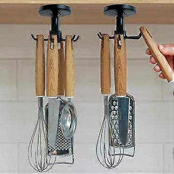 Wabjtam Föhnhouder 4 Pack onder kast Gebruiksvoorwerp Houder Haken voor Keuken Badkamer