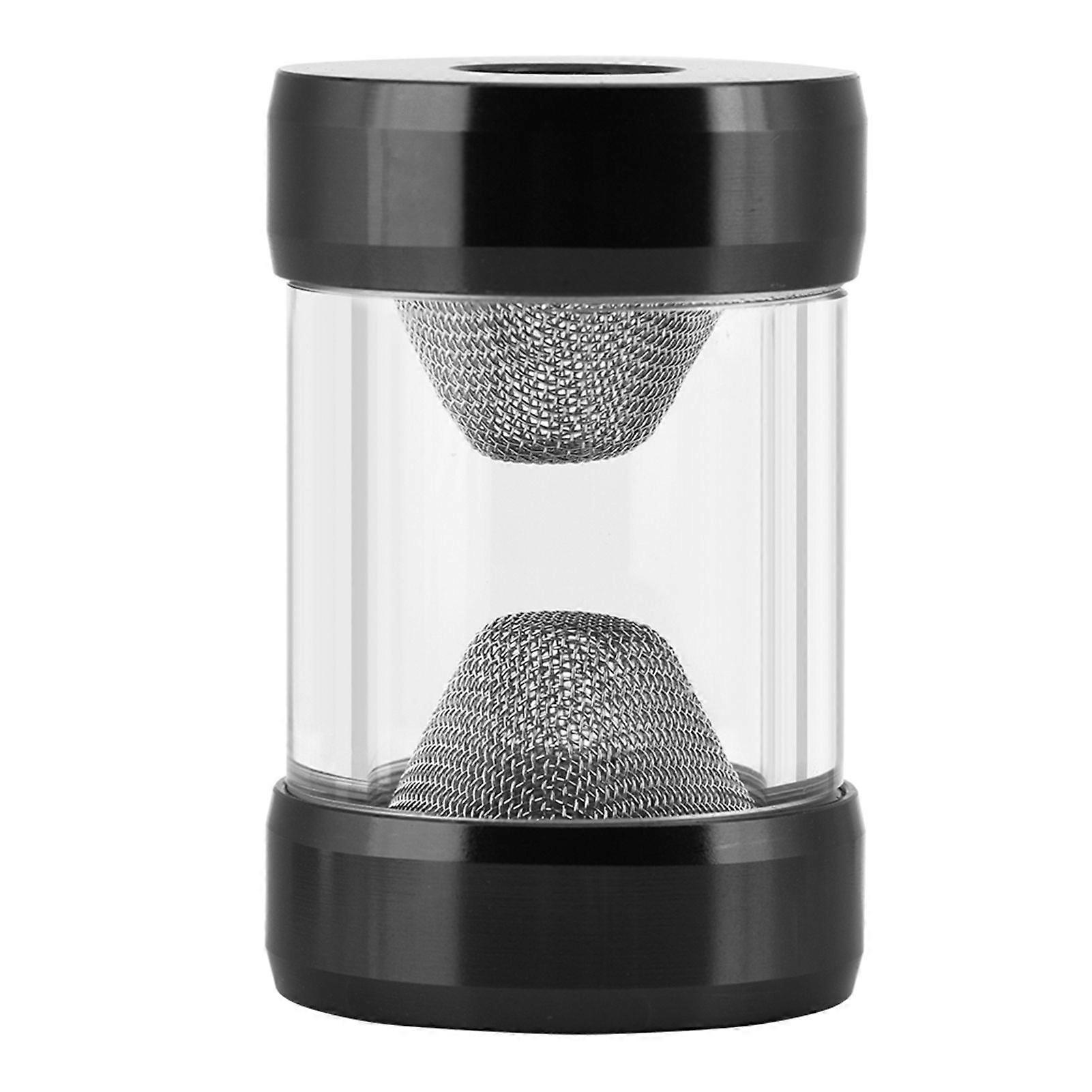 G1/4 Inner Thread Water Cooling Filter Fine Screen Funnel Shaped Filter for Computer (Black)