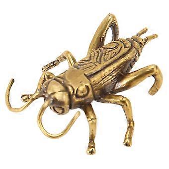 Koperen Cricket Standbeeld Innovatieve Prachtige Vintage Rijkdom Lucky Cricket beeldje voor Home Decor Collectible aanwezig 4.5x3.3cm / 1.8x1.3in