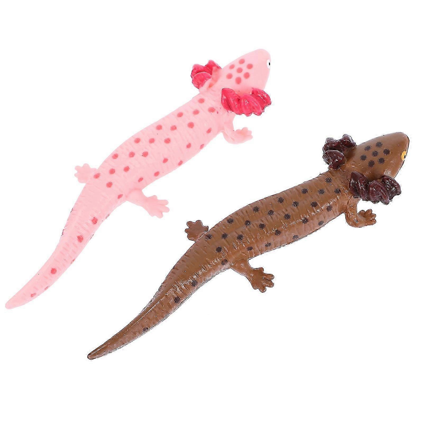 Plastic Salamander Model 6Pcs Simulation Salamander Decoration for Yard