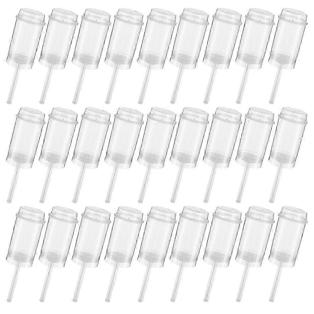 40Pcs Clear Round Plastic Push-Up Containers for Cake Push Pops Storage